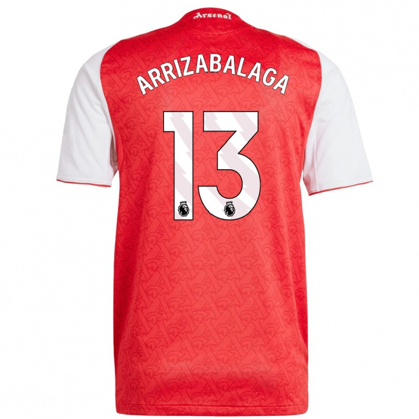 Danxen Herren Kepa Arrizabalaga #13 Rot Weiß Heimtrikot Trikot 2025/26 T-Shirt Österreich