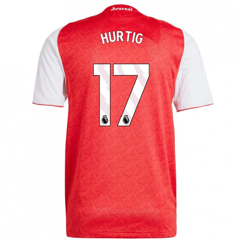 Danxen Herren Lina Hurtig #17 Rot Weiß Heimtrikot Trikot 2025/26 T-Shirt Österreich