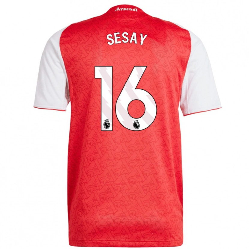 Danxen Herren Joshua Sesay #16 Rot Weiß Heimtrikot Trikot 2025/26 T-Shirt Österreich