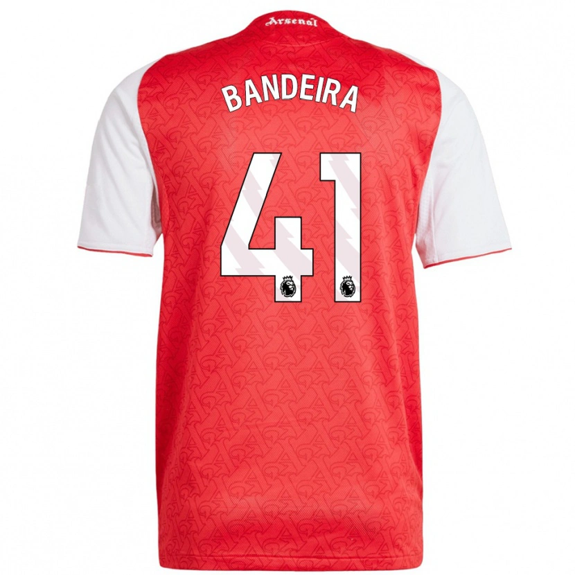 Danxen Herren Mauro Bandeira #41 Rot Weiß Heimtrikot Trikot 2025/26 T-Shirt Österreich