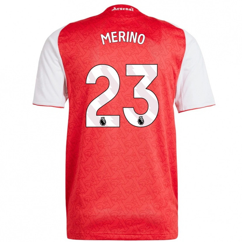 Danxen Herren Mikel Merino #23 Rot Weiß Heimtrikot Trikot 2025/26 T-Shirt Österreich