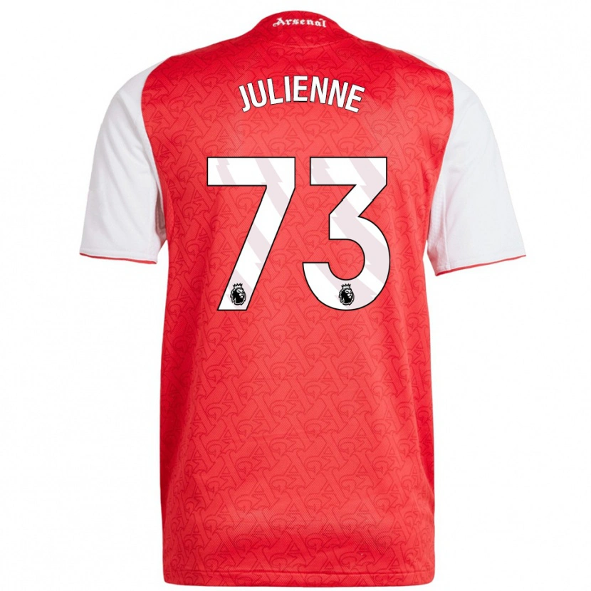 Danxen Herren Theo Julienne #73 Rot Weiß Heimtrikot Trikot 2025/26 T-Shirt Österreich