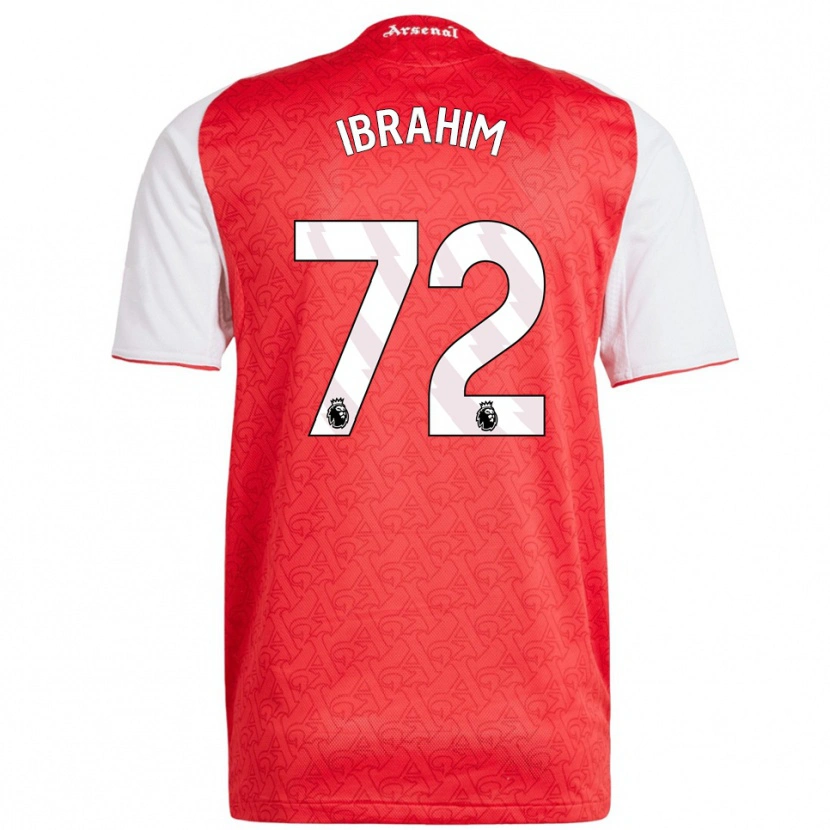 Danxen Herren Ife Ibrahim #72 Rot Weiß Heimtrikot Trikot 2025/26 T-Shirt Österreich