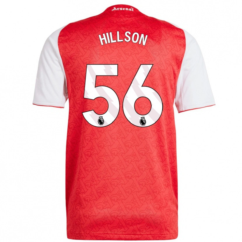 Danxen Herren James Hillson #56 Rot Weiß Heimtrikot Trikot 2025/26 T-Shirt Österreich