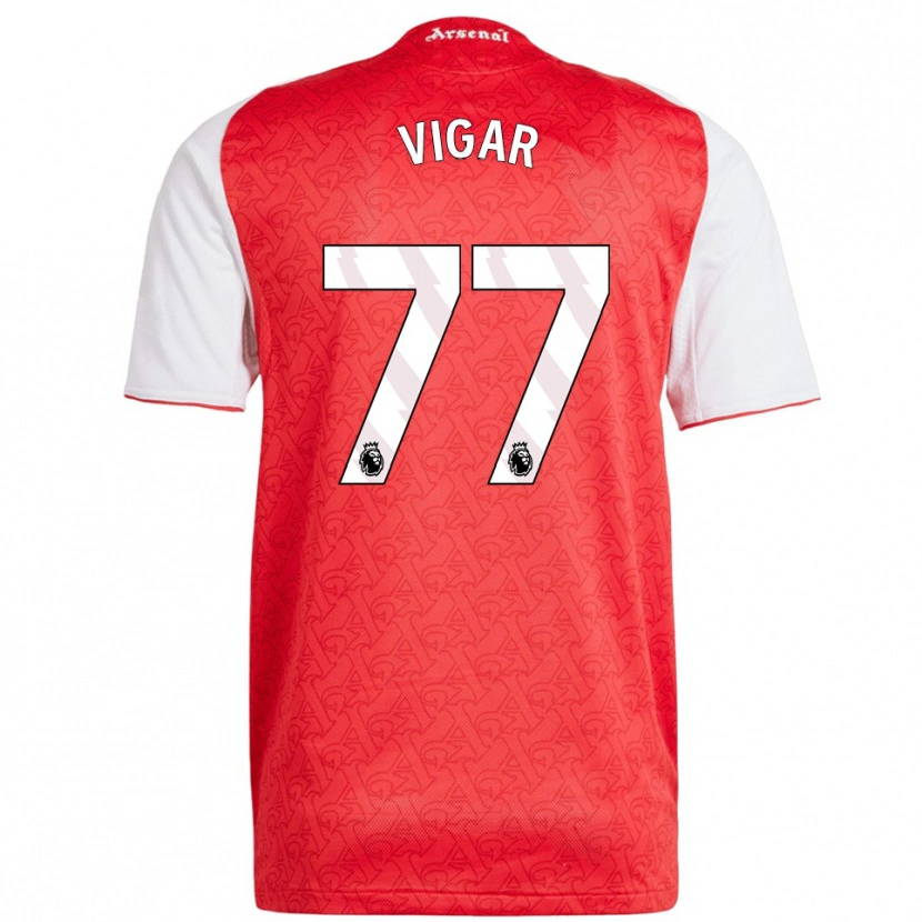 Danxen Herren Billy Vigar #77 Rot Weiß Heimtrikot Trikot 2025/26 T-Shirt Österreich