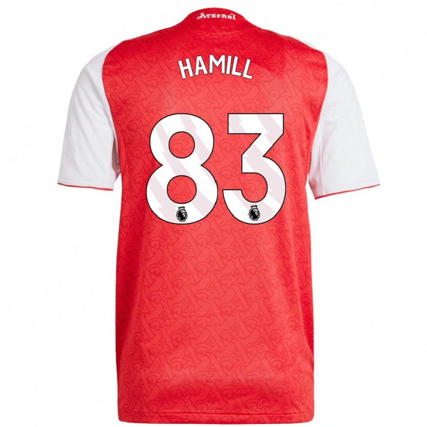 Danxen Herren Callan Hamill #83 Rot Weiß Heimtrikot Trikot 2025/26 T-Shirt Österreich