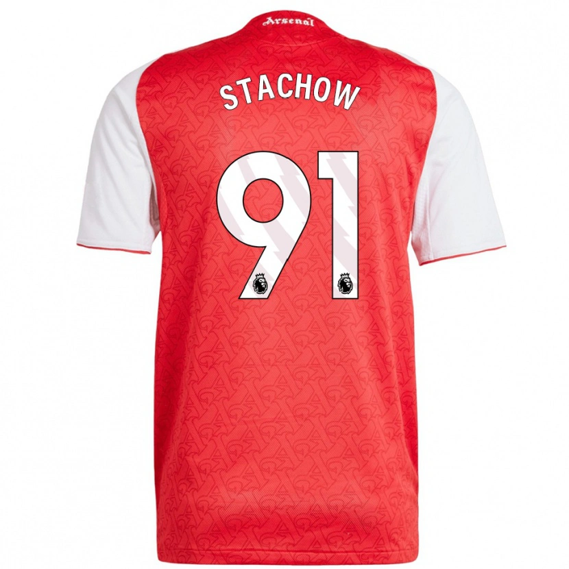 Danxen Herren Patrick Stachow #91 Rot Weiß Heimtrikot Trikot 2025/26 T-Shirt Österreich