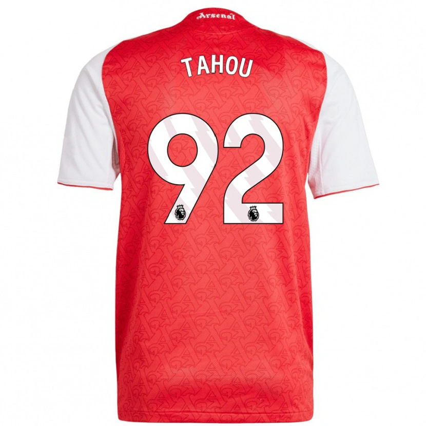 Danxen Herren Joshua Tahou #92 Rot Weiß Heimtrikot Trikot 2025/26 T-Shirt Österreich