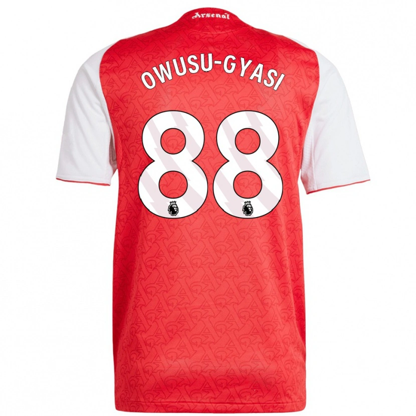 Danxen Herren Abraham Owusu-Gyasi #88 Rot Weiß Heimtrikot Trikot 2025/26 T-Shirt Österreich