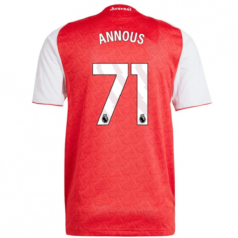 Danxen Herren Andre Harriman-Annous #71 Rot Weiß Heimtrikot Trikot 2025/26 T-Shirt Österreich