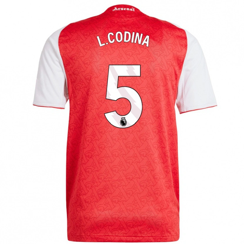 Danxen Herren Laia Codina #5 Rot Weiß Heimtrikot Trikot 2025/26 T-Shirt Österreich