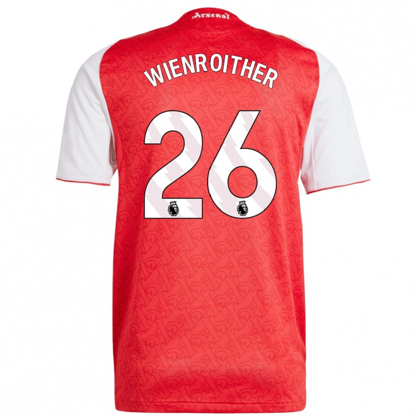 Danxen Herren Laura Wienroither #26 Rot Weiß Heimtrikot Trikot 2025/26 T-Shirt Österreich