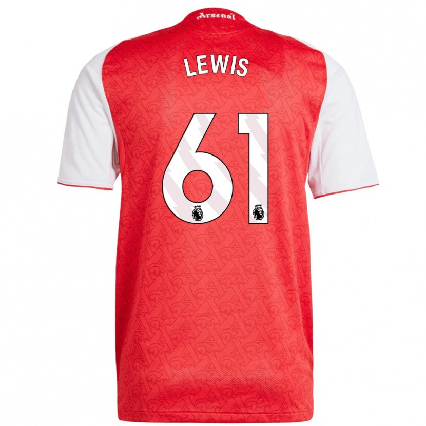 Danxen Herren George Lewis #61 Rot Weiß Heimtrikot Trikot 2025/26 T-Shirt Österreich