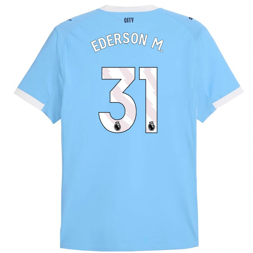 Danxen Herren Ederson #31 Himmelblau Weiß Heimtrikot Trikot 2025/26 T-Shirt Österreich
