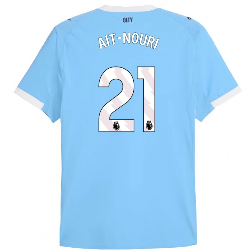 Danxen Herren Rayan Aït-Nouri #21 Himmelblau Weiß Heimtrikot Trikot 2025/26 T-Shirt Österreich
