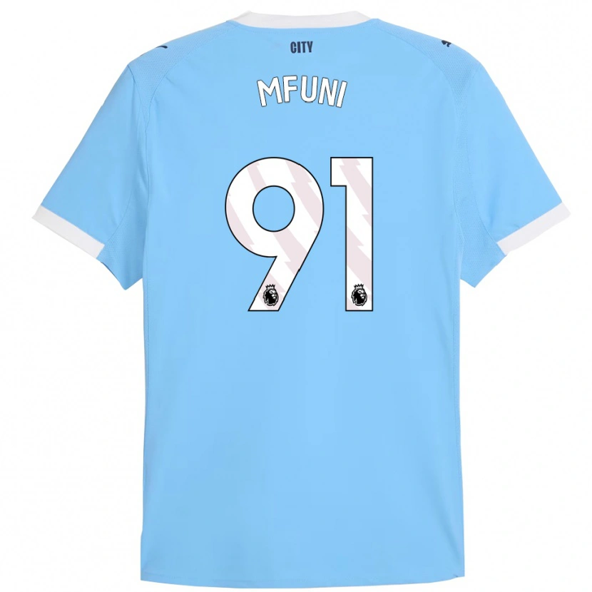 Danxen Herren Stephen Mfuni #91 Himmelblau Weiß Heimtrikot Trikot 2025/26 T-Shirt Österreich
