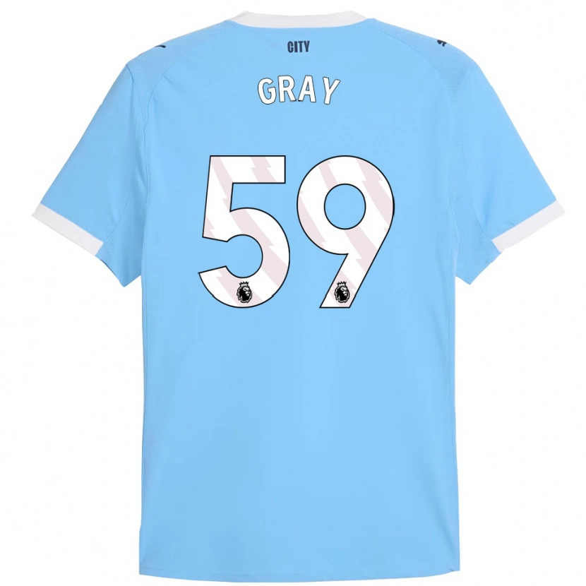 Danxen Herren Charlie Gray #59 Himmelblau Weiß Heimtrikot Trikot 2025/26 T-Shirt Österreich