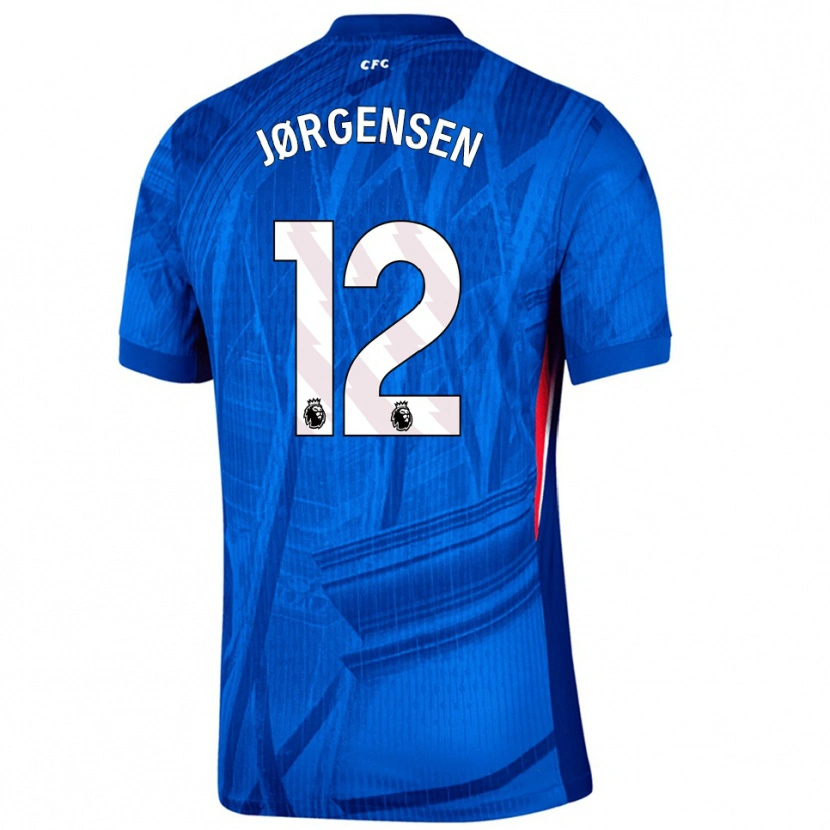 Danxen Herren Filip Jørgensen #12 Blau Weiß Heimtrikot Trikot 2025/26 T-Shirt Österreich