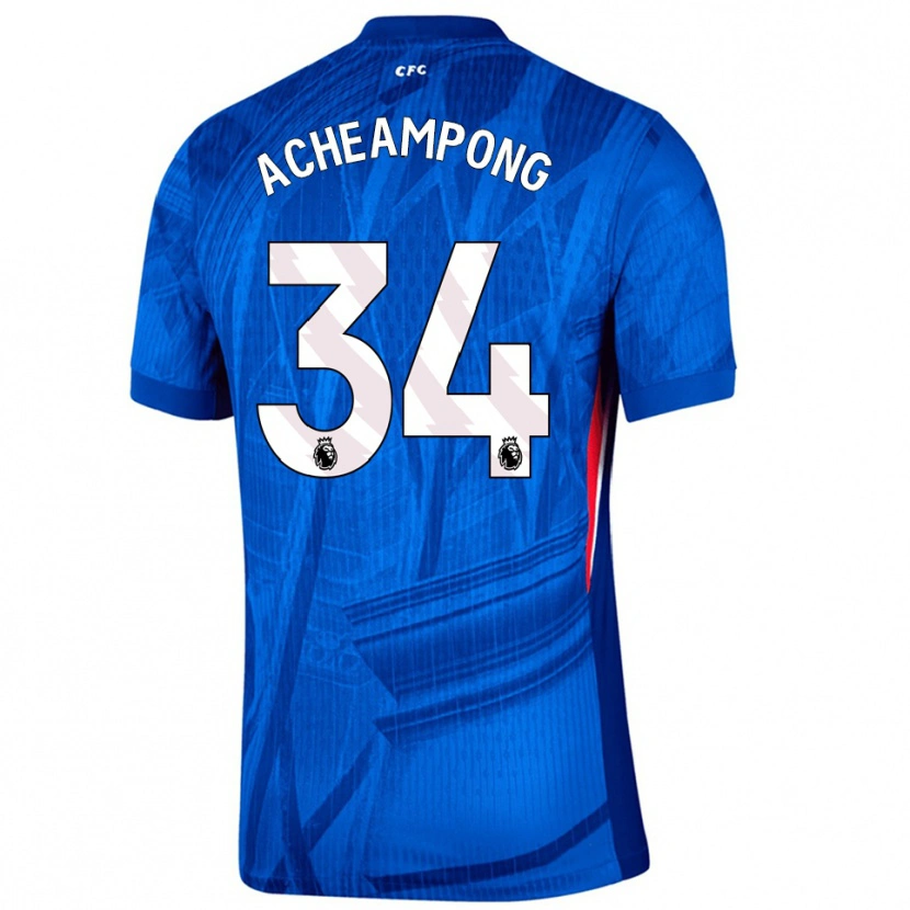 Danxen Herren Josh Acheampong #34 Blau Weiß Heimtrikot Trikot 2025/26 T-Shirt Österreich