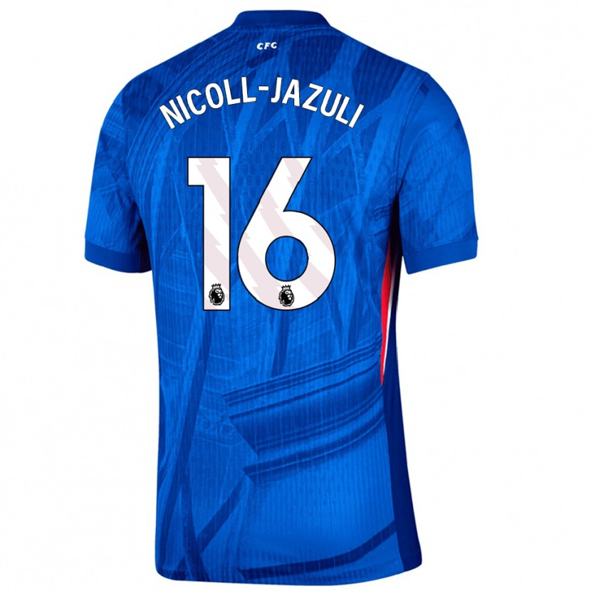 Danxen Herren Mahdi Nicoll-Jazuli #16 Blau Weiß Heimtrikot Trikot 2025/26 T-Shirt Österreich