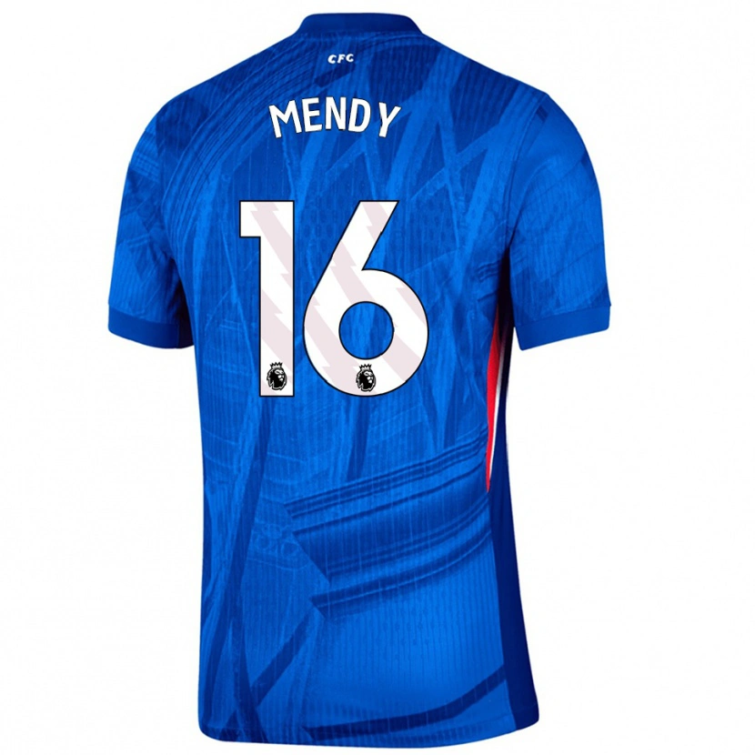 Danxen Herren Edouard Mendy #16 Blau Weiß Heimtrikot Trikot 2025/26 T-Shirt Österreich