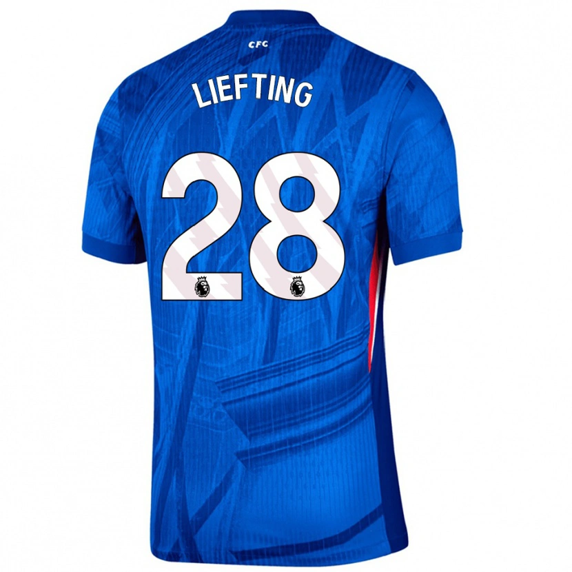 Danxen Herren Femke Liefting #28 Blau Weiß Heimtrikot Trikot 2025/26 T-Shirt Österreich