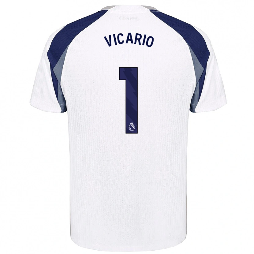 Danxen Herren Guglielmo Vicario #1 Weiß Marineblau Heimtrikot Trikot 2025/26 T-Shirt Österreich
