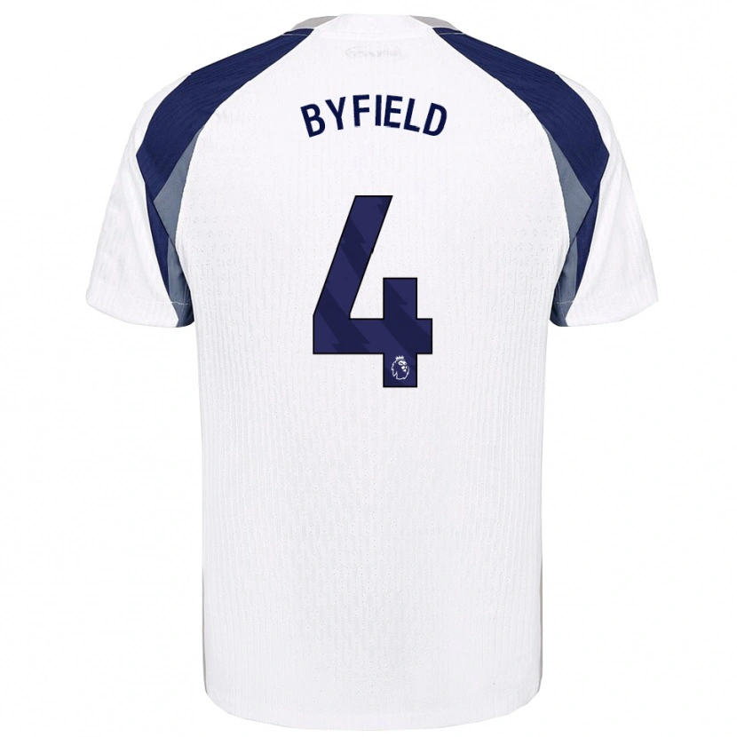 Danxen Herren Junai Byfield #4 Weiß Marineblau Heimtrikot Trikot 2025/26 T-Shirt Österreich