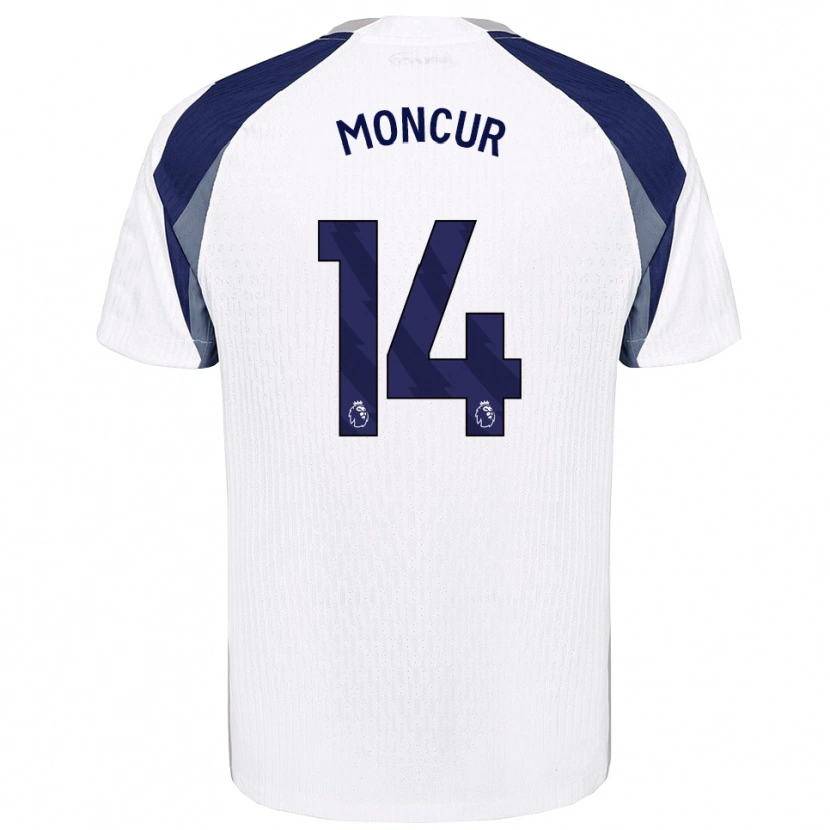 Danxen Herren Ronny Moncur #14 Weiß Marineblau Heimtrikot Trikot 2025/26 T-Shirt Österreich