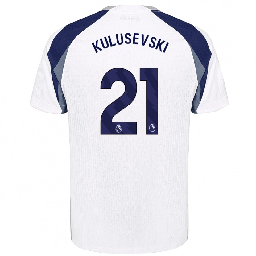 Danxen Herren Dejan Kulusevski #21 Weiß Marineblau Heimtrikot Trikot 2025/26 T-Shirt Österreich