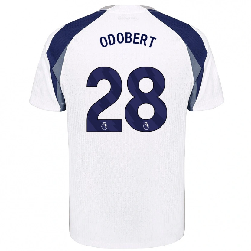 Danxen Herren Wilson Odobert #28 Weiß Marineblau Heimtrikot Trikot 2025/26 T-Shirt Österreich