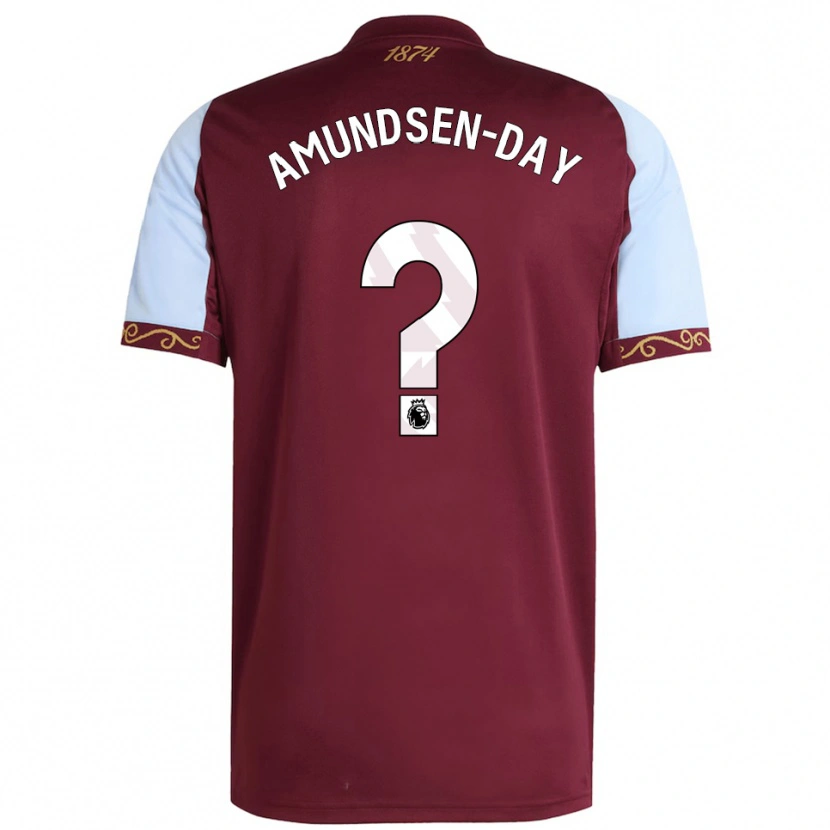 Danxen Herren Ethan Amundsen-Day #0 Burgunderrot Himmelblau Heimtrikot Trikot 2025/26 T-Shirt Österreich