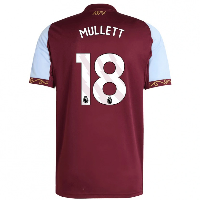Danxen Herren Georgia Mullett #18 Burgunderrot Himmelblau Heimtrikot Trikot 2025/26 T-Shirt Österreich