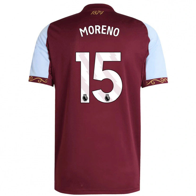 Danxen Herren Álex Moreno #15 Burgunderrot Himmelblau Heimtrikot Trikot 2025/26 T-Shirt Österreich