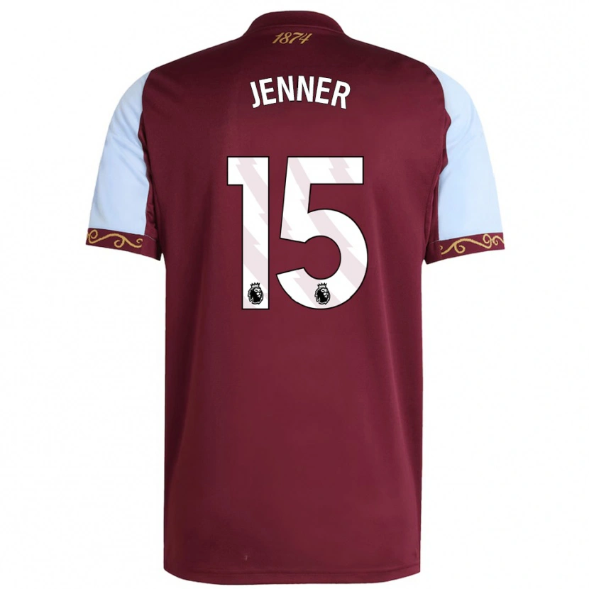 Danxen Herren Max Jenner #15 Burgunderrot Himmelblau Heimtrikot Trikot 2025/26 T-Shirt Österreich