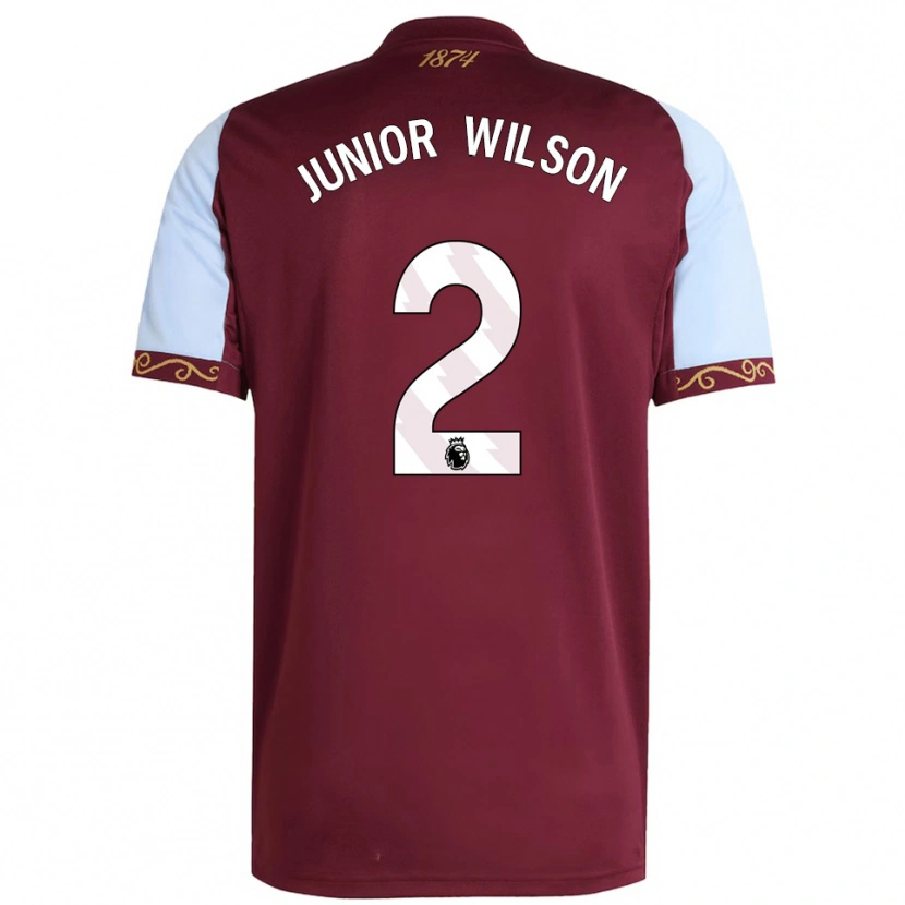 Danxen Herren Junior Wilson #2 Burgunderrot Himmelblau Heimtrikot Trikot 2025/26 T-Shirt Österreich