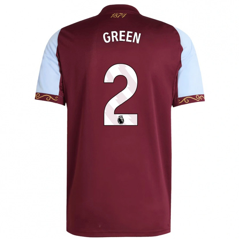 Danxen Herren Jacob Green #2 Burgunderrot Himmelblau Heimtrikot Trikot 2025/26 T-Shirt Österreich
