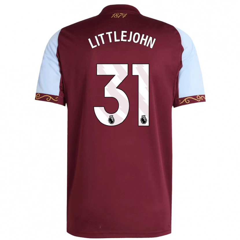 Danxen Herren Ruesha Littlejohn #31 Burgunderrot Himmelblau Heimtrikot Trikot 2025/26 T-Shirt Österreich