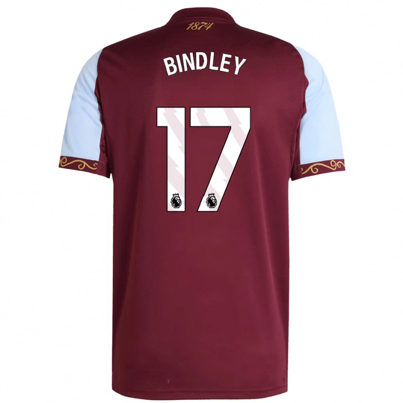 Danxen Herren Oliver Bindley #17 Burgunderrot Himmelblau Heimtrikot Trikot 2025/26 T-Shirt Österreich