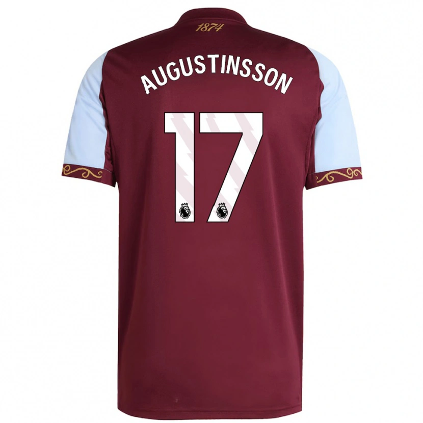 Danxen Herren Ludwig Augustinsson #17 Burgunderrot Himmelblau Heimtrikot Trikot 2025/26 T-Shirt Österreich
