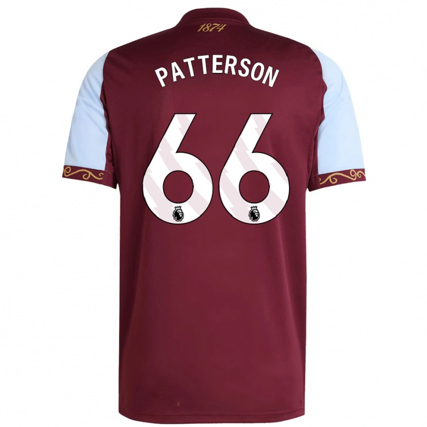 Danxen Herren Travis Patterson #66 Burgunderrot Himmelblau Heimtrikot Trikot 2025/26 T-Shirt Österreich