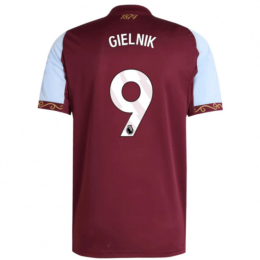 Danxen Herren Emily Gielnik #9 Burgunderrot Himmelblau Heimtrikot Trikot 2025/26 T-Shirt Österreich