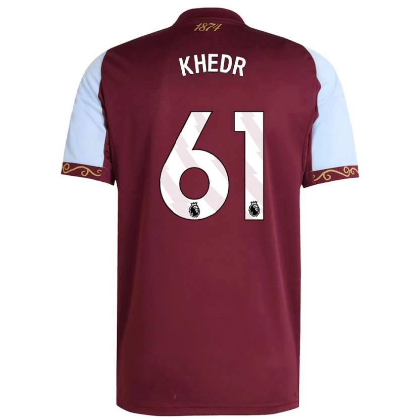 Danxen Herren Omar Khedr #61 Burgunderrot Himmelblau Heimtrikot Trikot 2025/26 T-Shirt Österreich