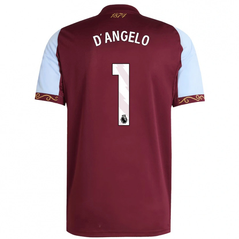 Danxen Herren Sabrina D'angelo #1 Burgunderrot Himmelblau Heimtrikot Trikot 2025/26 T-Shirt Österreich