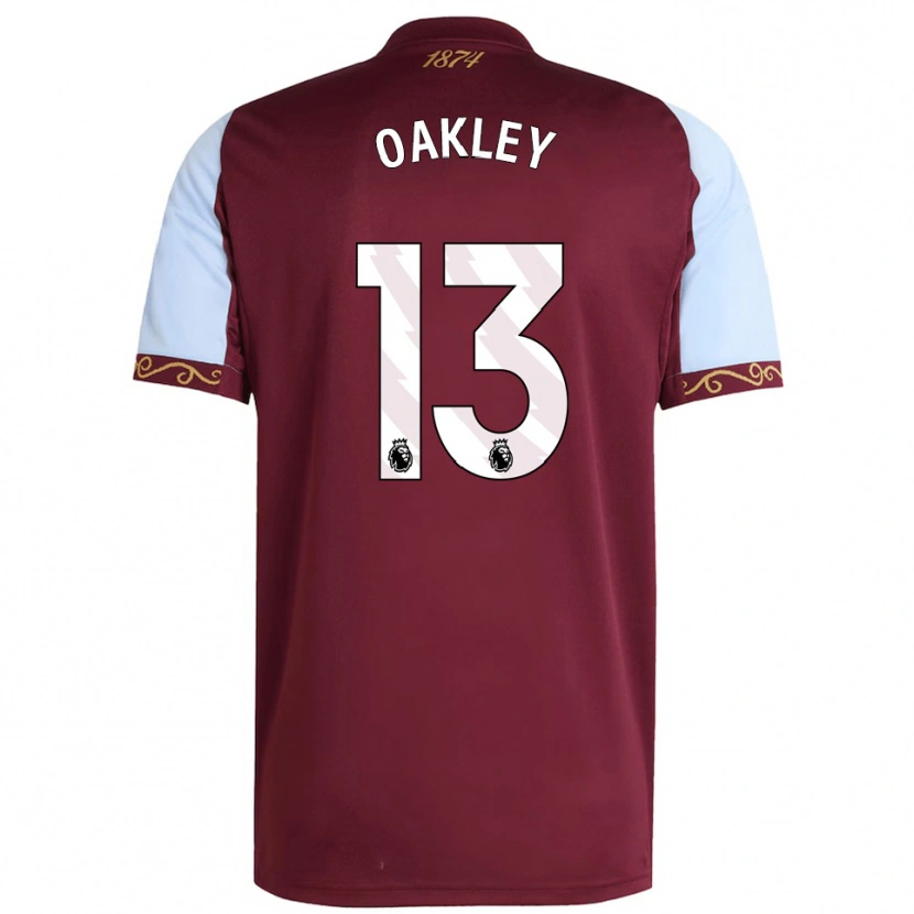 Danxen Herren Rhys Oakley #13 Burgunderrot Himmelblau Heimtrikot Trikot 2025/26 T-Shirt Österreich