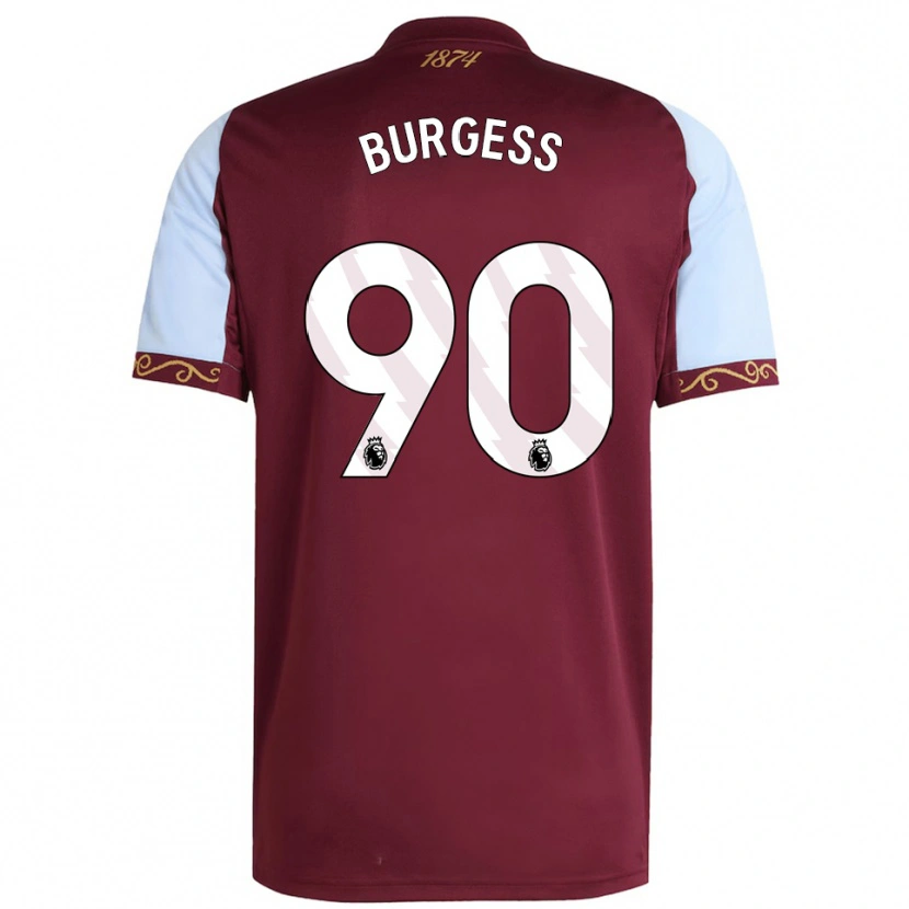 Danxen Herren Woody Burgess #90 Burgunderrot Himmelblau Heimtrikot Trikot 2025/26 T-Shirt Österreich