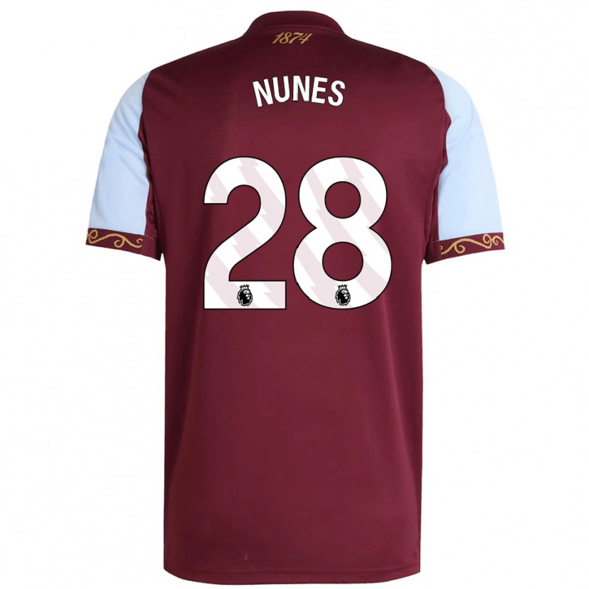 Danxen Herren Gabi Nunes #28 Burgunderrot Himmelblau Heimtrikot Trikot 2025/26 T-Shirt Österreich