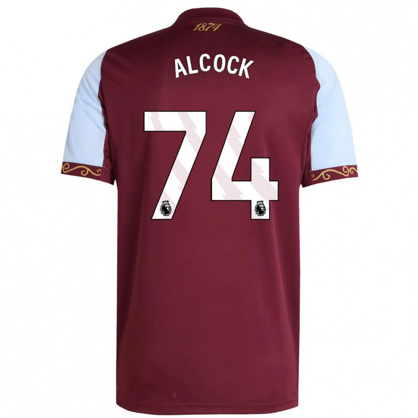 Danxen Herren Todd Alcock #74 Burgunderrot Himmelblau Heimtrikot Trikot 2025/26 T-Shirt Österreich
