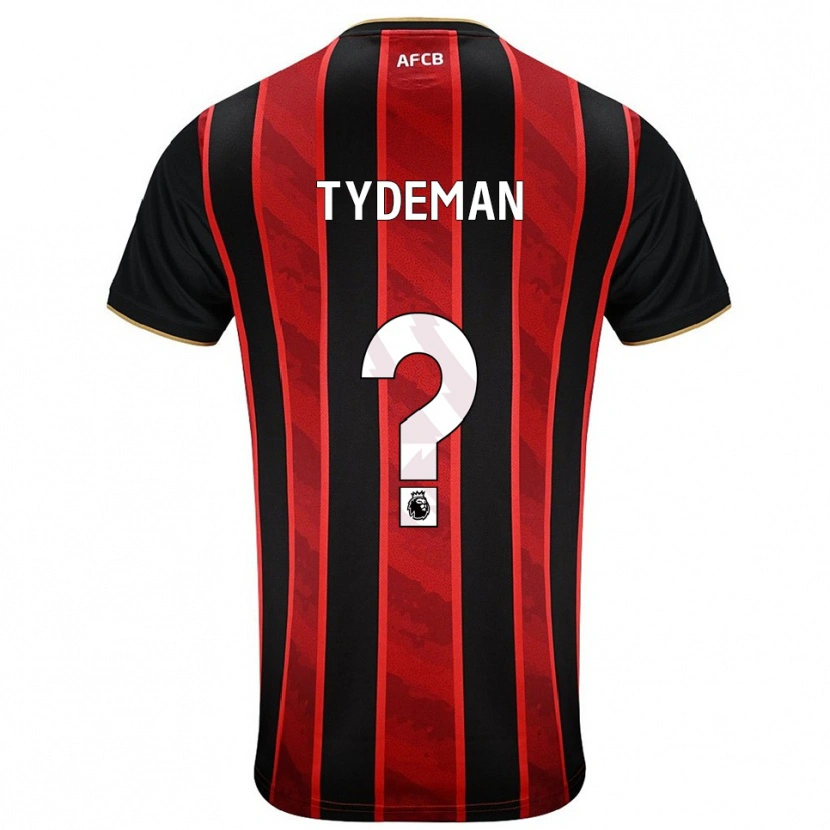 Danxen Herren Kian Tydeman #0 Rot Schwarz Heimtrikot Trikot 2025/26 T-Shirt Österreich