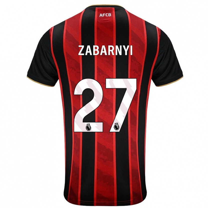 Danxen Herren Ilya Zabarnyi #27 Rot Schwarz Heimtrikot Trikot 2025/26 T-Shirt Österreich